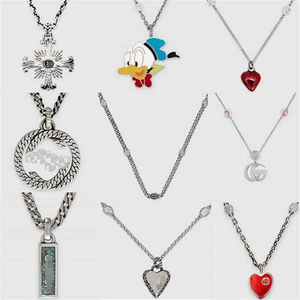 2023 designer new jewelry sterling silver classic distressed large double interlocking pendant for men and women necklace
2023 designer new jewelry sterling silver classic distressed large double interlocking pendant for men and women necklace