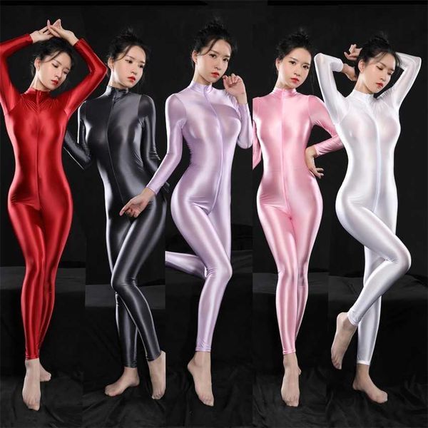 multicolor bright silk slippery tights funny underwear double zip over crotch ds bodysuit, Black;white
multicolor bright silk slippery tights funny underwear double zip over crotch ds bodysuit, Black;white