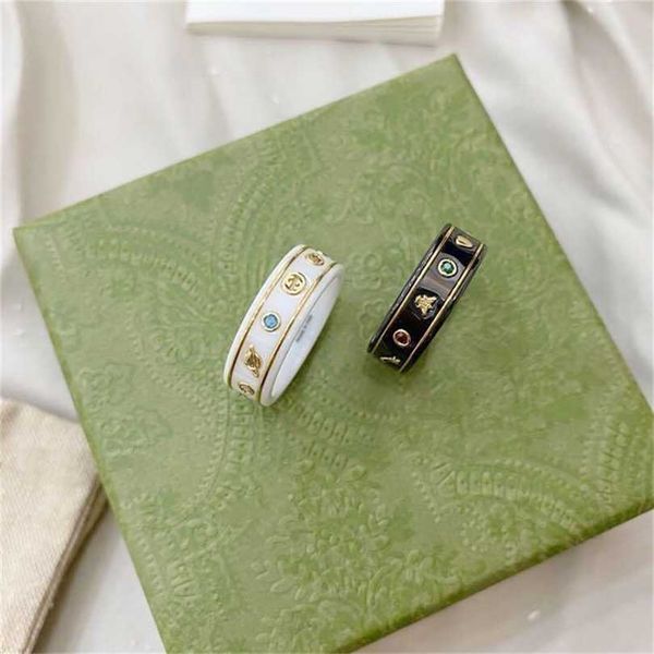 2023 designer new jewelry double black white ceramic net red planet element gold fried dough twist bilateral male and female student couple, Silver
2023 designer new jewelry double black white ceramic net red planet element gold fried dough twist bilateral male and female student couple, Silver