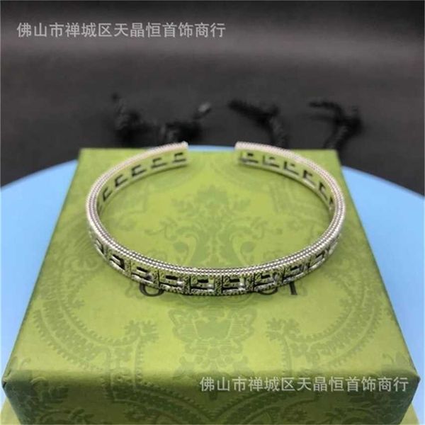 2023 designer new fashion jewelry gs925 bracelet great wall pattern bracelet version thai silver as old valentine's day gift, Black
2023 designer new fashion jewelry gs925 bracelet great wall pattern bracelet version thai silver as old valentine's day gift, Black