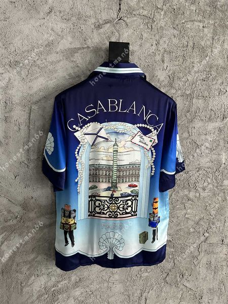 casablanca designer shirt men and women original product silk thin gradient printed shirt loose casual hawaiian short sleeve, White;black
casablanca designer shirt men and women original product silk thin gradient printed shirt loose casual hawaiian short sleeve, White;black