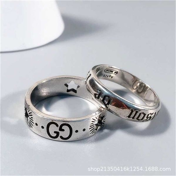 2023 designer new fashion jewelry gujia double star hollowed out male and female lovers 925 silver letters valentine's day gift pair ri
2023 designer new fashion jewelry gujia double star hollowed out male and female lovers 925 silver letters valentine's day gift pair ri