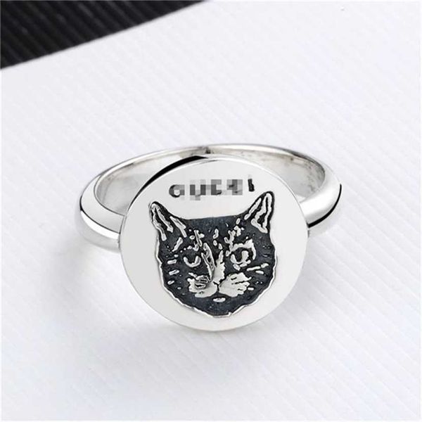2023 designer new fashion xiao zhan's same style ancient family double women's thai silver joseph round cat's head ring jewel
2023 designer new fashion xiao zhan's same style ancient family double women's thai silver joseph round cat's head ring jewel