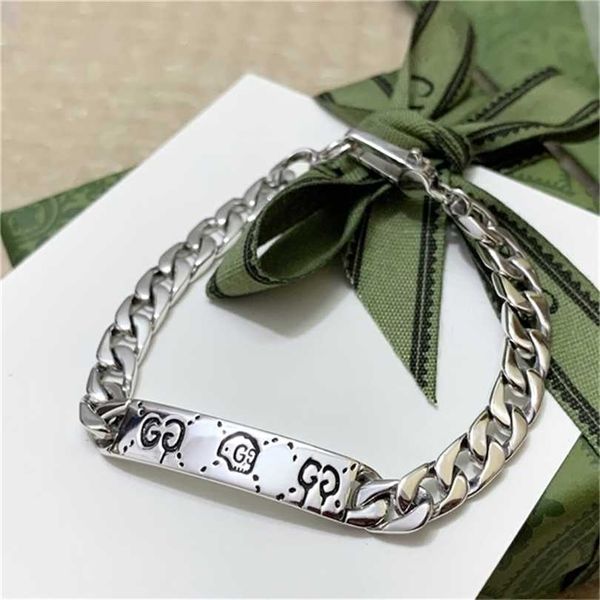 2023 designer new fashion jewelry gujia interlocking double skull elf s925 silver personalized fashion used couple bracelet, Black
2023 designer new fashion jewelry gujia interlocking double skull elf s925 silver personalized fashion used couple bracelet, Black