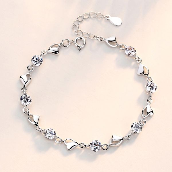 designer jewelry bracelet accessories s925 sterling silver heart interwoven zircon love bracelet women's style heart, Golden;silver
designer jewelry bracelet accessories s925 sterling silver heart interwoven zircon love bracelet women's style heart, Golden;silver