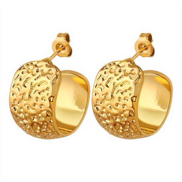 vintage retro embossed brass stud earring c-shapped 18k earrings no fade, Golden;silver
vintage retro embossed brass stud earring c-shapped 18k earrings no fade, Golden;silver