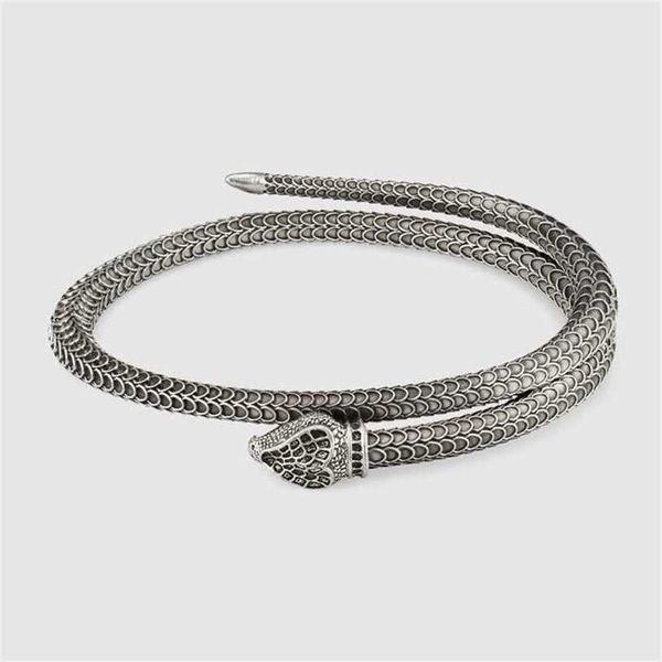 2023 designer new jewelry shuang thai silver bracelet tail snake male and female lovers punk bracelet open mouth jewelry, Black
2023 designer new jewelry shuang thai silver bracelet tail snake male and female lovers punk bracelet open mouth jewelry, Black