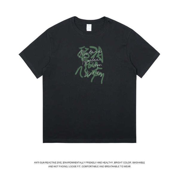 men's t-shirts short sleeve t-shirt american high street fashion men ins style loose personality small men's clothes fashion brand, White;black
men's t-shirts short sleeve t-shirt american high street fashion men ins style loose personality small men's clothes fashion brand, White;black