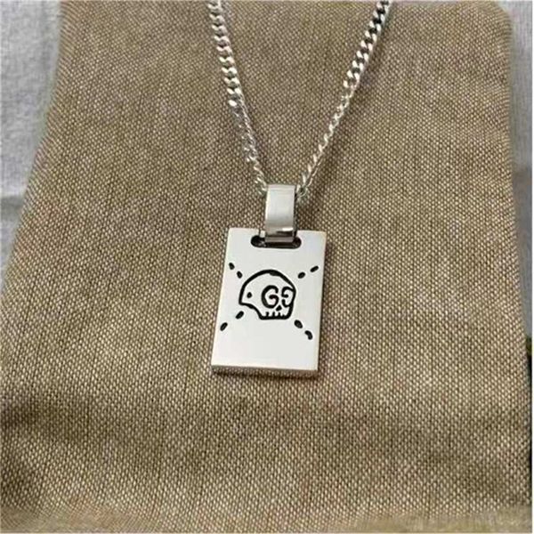 2023 designer new fashion jewelry gujia double skull necklace elf square brand necklace net red versatile couple, Silver
2023 designer new fashion jewelry gujia double skull necklace elf square brand necklace net red versatile couple, Silver