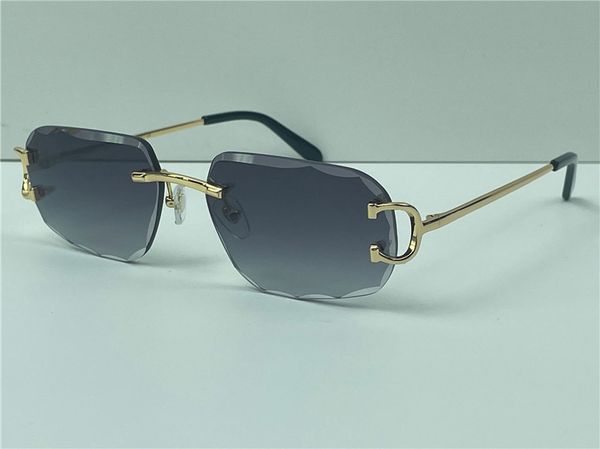 621s unglasses men design frameless square shape eyewear uv400 gold light color crystal cut lens 0128s with case buffs multi, White;black
621s unglasses men design frameless square shape eyewear uv400 gold light color crystal cut lens 0128s with case buffs multi, White;black