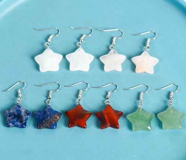 reiki healing star natural crystal stone dangle earrings chakra rose quarz opal tiger eye charms earrings wholesale women jewelry, Silver
reiki healing star natural crystal stone dangle earrings chakra rose quarz opal tiger eye charms earrings wholesale women jewelry, Silver
