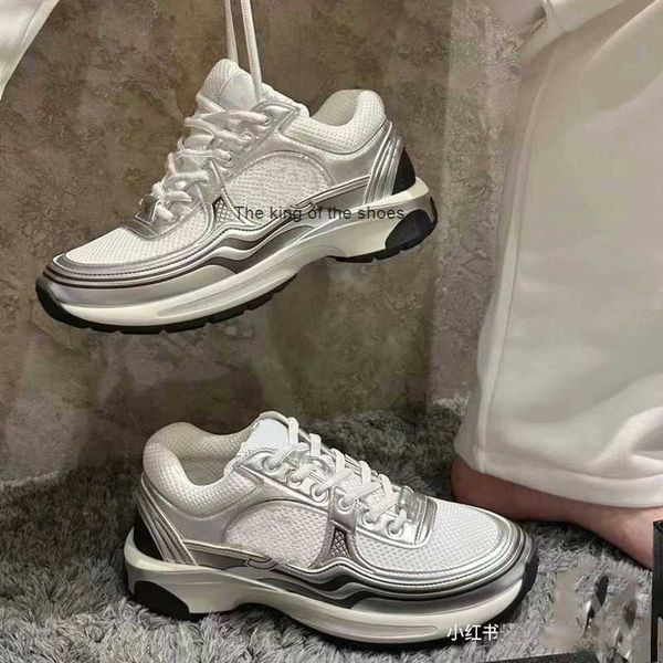 2023 new leather lace-up thick bottom small fragrant spring silver daily sports casual shoes color-blocking breathable dad shoe clearance, Black
2023 new leather lace-up thick bottom small fragrant spring silver daily sports casual shoes color-blocking breathable dad shoe clearance, Black
