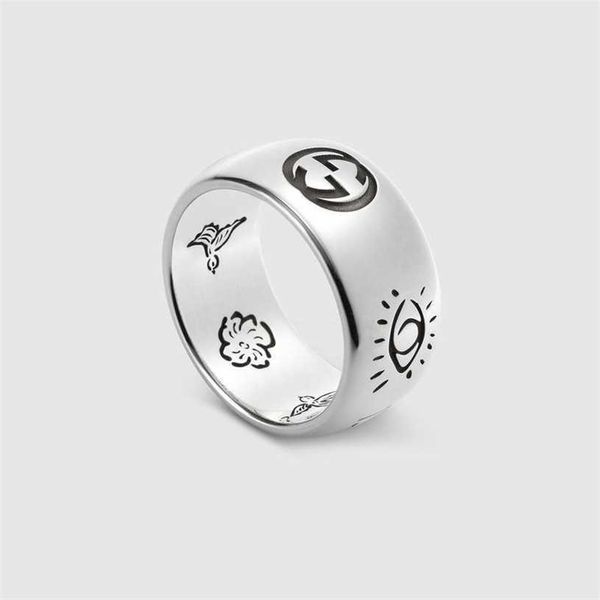 2023 designer new xiao zhan's same antique double gblind for love fearless narrow version flower and bird pattern couple pair ring, Silver
2023 designer new xiao zhan's same antique double gblind for love fearless narrow version flower and bird pattern couple pair ring, Silver