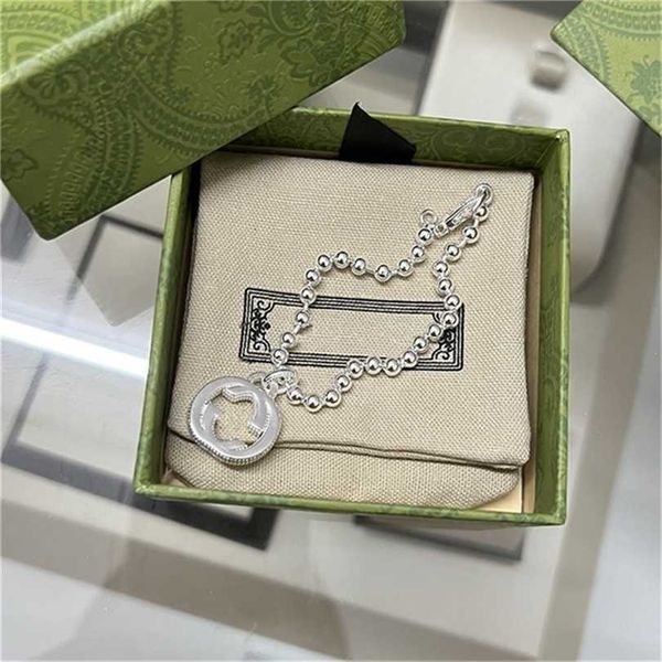 2023 designer new fashion kmx. gujia 925 silver double letter round bead bracelet fashion men's and women's hand jewelry, Black
2023 designer new fashion kmx. gujia 925 silver double letter round bead bracelet fashion men's and women's hand jewelry, Black