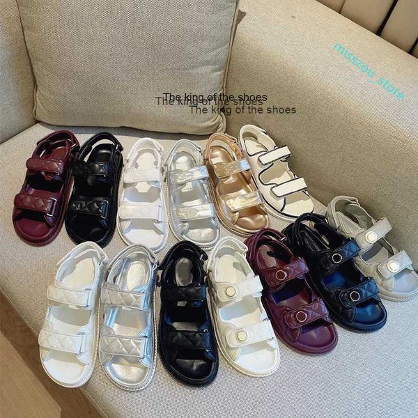 slipperswomen dad sandals real leather designer sandals luxury camellia summer spring grandad sandals quilted buckle caviar 35-42 with, Black
slipperswomen dad sandals real leather designer sandals luxury camellia summer spring grandad sandals quilted buckle caviar 35-42 with, Black