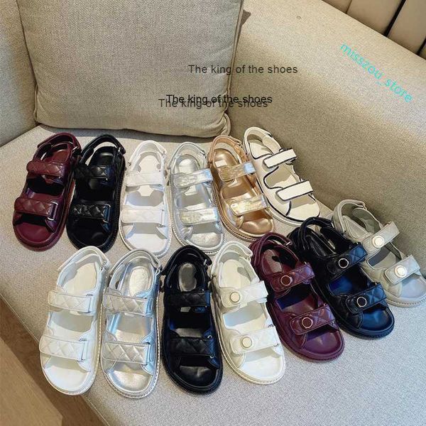 slipperswomen dad sandals real leather designer sandals luxury camellia summer spring grandad sandals quilted buckle caviar 35-42 with, Black
slipperswomen dad sandals real leather designer sandals luxury camellia summer spring grandad sandals quilted buckle caviar 35-42 with, Black