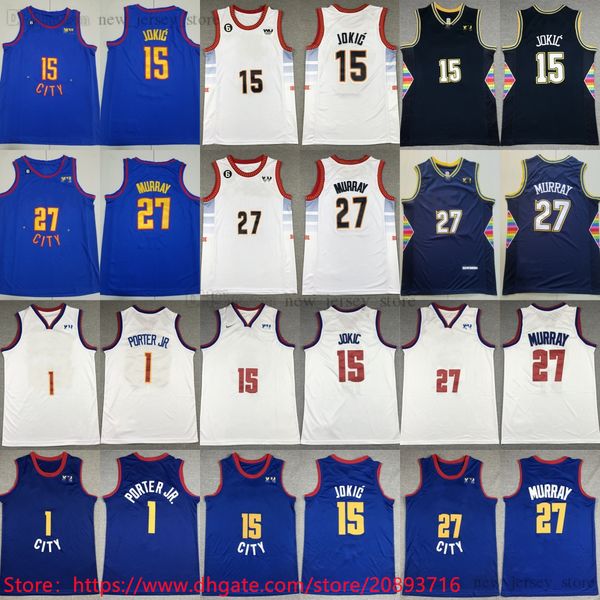 15 nikola jokic jersey man women youth stitched basketball with 6 patch 27 jamal murray 1 michael porter jr. jersey black wite red new blue, Black;red
15 nikola jokic jersey man women youth stitched basketball with 6 patch 27 jamal murray 1 michael porter jr. jersey black wite red new blue, Black;red