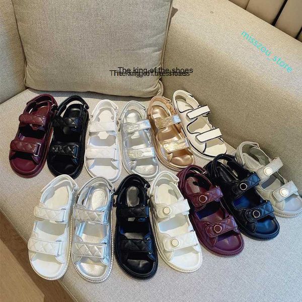 slipperswomen dad sandals real leather designer sandals luxury camellia summer spring grandad sandals quilted buckle caviar 35-42 with, Black
slipperswomen dad sandals real leather designer sandals luxury camellia summer spring grandad sandals quilted buckle caviar 35-42 with, Black