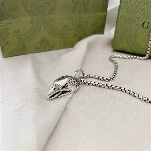 2023 designer new fashion jewelry gujia 925 silver carved eagle head pendant double necklaces for men and women
2023 designer new fashion jewelry gujia 925 silver carved eagle head pendant double necklaces for men and women