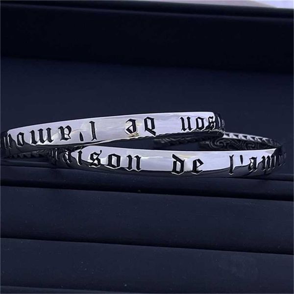 2023 designer new fashion jewelry 925 silver carved rattan de l'amour love ancient men's and women's bracelet, Black
2023 designer new fashion jewelry 925 silver carved rattan de l'amour love ancient men's and women's bracelet, Black