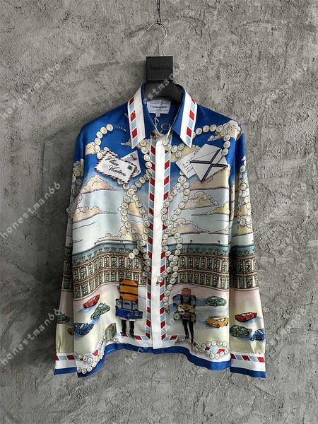 casablanca drop feeling satin style desginer fashion shirt landscape printing luxury commuter classic lazy style men and women wear silk shi, White;black
casablanca drop feeling satin style desginer fashion shirt landscape printing luxury commuter classic lazy style men and women wear silk shi, White;black