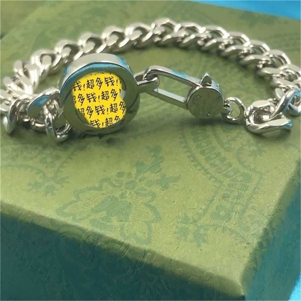 2023 designer new fashion same double letter interlocking trial bracelet fashion personality trend hand jewelry, Black
2023 designer new fashion same double letter interlocking trial bracelet fashion personality trend hand jewelry, Black