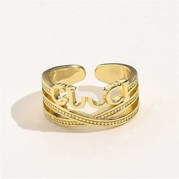 2023 designer new jewelry brass plated real gold family ring female ancient family hollow letter hand decoration simple double index finger, Silver
2023 designer new jewelry brass plated real gold family ring female ancient family hollow letter hand decoration simple double index finger, Silver