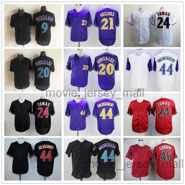 vintage college baseball wears jersey 9 matt williams 20 luis gonzalez 21 zack greinke 24 yasmany tomas 44 paul goldschmidt 46 patrick corbi, Blue;black
vintage college baseball wears jersey 9 matt williams 20 luis gonzalez 21 zack greinke 24 yasmany tomas 44 paul goldschmidt 46 patrick corbi, Blue;black