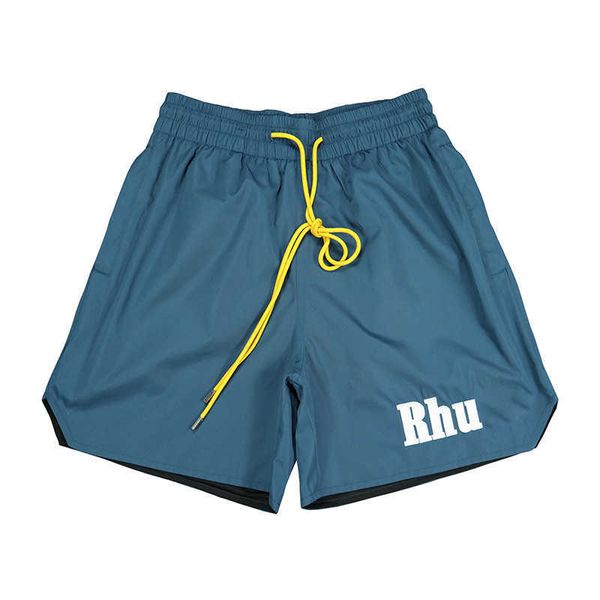 men's shorts rhude summer solid embroidered letter loose five point casual sports trend men's beach pants, White;black
men's shorts rhude summer solid embroidered letter loose five point casual sports trend men's beach pants, White;black