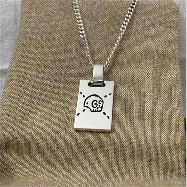 2023 designer new fashion jewelry gujia double skull necklace elf square brand necklace net red versatile couple, Silver
2023 designer new fashion jewelry gujia double skull necklace elf square brand necklace net red versatile couple, Silver