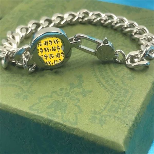 2023 designer new fashion same double letter interlocking trial bracelet fashion personality trend hand jewelry, Black
2023 designer new fashion same double letter interlocking trial bracelet fashion personality trend hand jewelry, Black