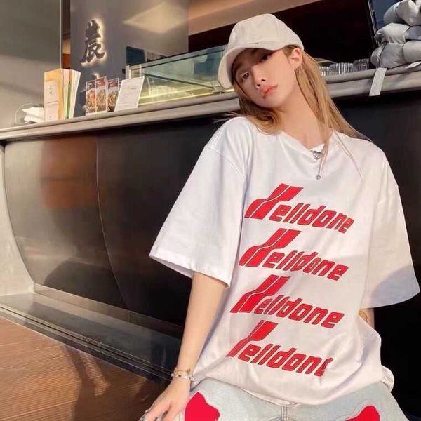 jimo welldone short sleeve high edition bullet screen fashion brand summer loose couple t-shirt, White;black
jimo welldone short sleeve high edition bullet screen fashion brand summer loose couple t-shirt, White;black