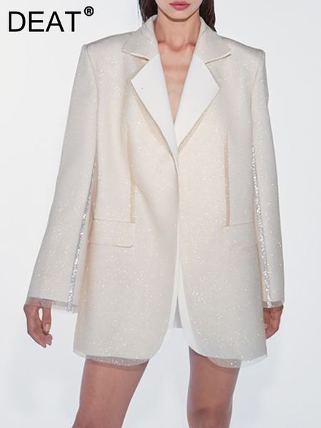 womens suits blazers deat fashion womens blazer notched collar hidden breasted long sleeve spliced sequins white suit jackets spring 17a6557, White;black
womens suits blazers deat fashion womens blazer notched collar hidden breasted long sleeve spliced sequins white suit jackets spring 17a6557, White;black