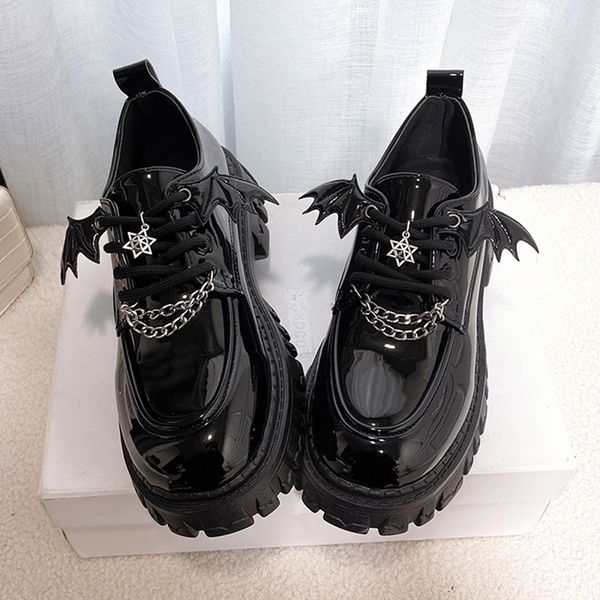 dress shoes metal chain platform lolita gothic woman spring college style patent leather pumps women japan school uniform 230320, Black
dress shoes metal chain platform lolita gothic woman spring college style patent leather pumps women japan school uniform 230320, Black