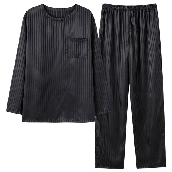 men's sleepwear silk satin pijama for men 2 pieces/set lounge sleepwear pyjamas autumn bedgown home clothes man solid color pajamas set, Black;brown
men's sleepwear silk satin pijama for men 2 pieces/set lounge sleepwear pyjamas autumn bedgown home clothes man solid color pajamas set, Black;brown