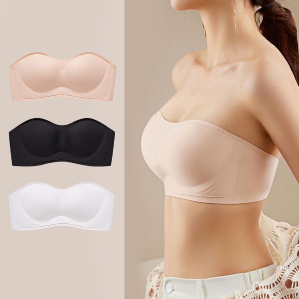 bras bandeau bra tube strapless siere seamless bralette women wedding push up invisible underwear wireless lingerie 230317, Red;black
bras bandeau bra tube strapless siere seamless bralette women wedding push up invisible underwear wireless lingerie 230317, Red;black