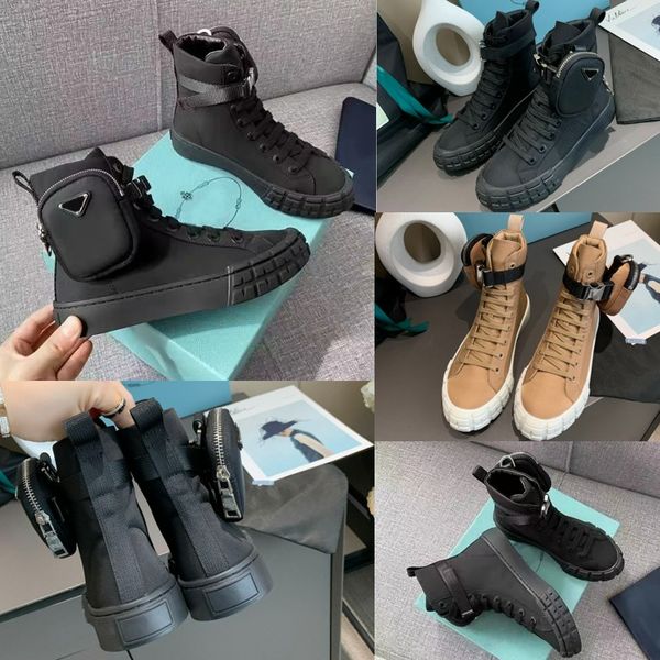 designers wheel re-nylon sneakers boots platform shoes high-belt bag combat boot versatile modeling lace-up men women flat shoes 35-46, Black
designers wheel re-nylon sneakers boots platform shoes high-belt bag combat boot versatile modeling lace-up men women flat shoes 35-46, Black
