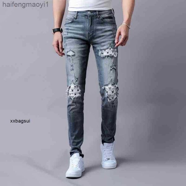 brand amirs breaking amiris hole mens patch jeans washing designer high personality street elastic fashion slim leggings 8321 hip hop 6s1d, Blue
brand amirs breaking amiris hole mens patch jeans washing designer high personality street elastic fashion slim leggings 8321 hip hop 6s1d, Blue