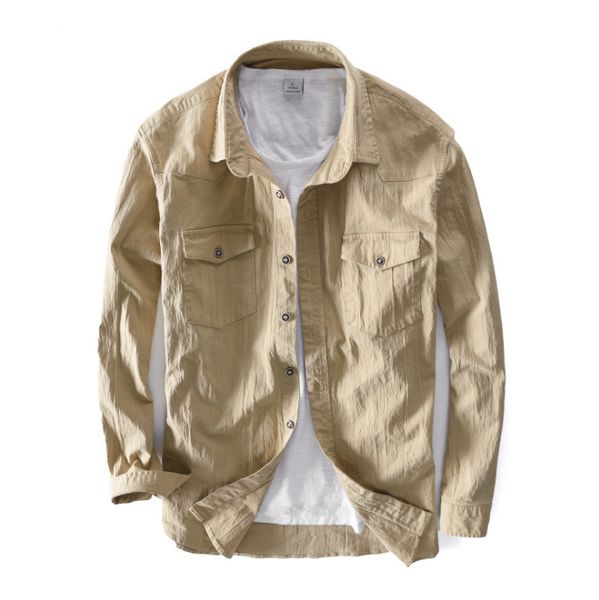 men's cotton shirt spring and autumn long -sleeved casual shirt solid color jacket wrinkle men's shirt, White;black
men's cotton shirt spring and autumn long -sleeved casual shirt solid color jacket wrinkle men's shirt, White;black