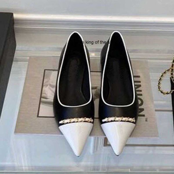 dress small fragrant single women's thick 2022 summer new fashion color contrast pointed flat shoes low heels shallow mouth grandma 120, Black
dress small fragrant single women's thick 2022 summer new fashion color contrast pointed flat shoes low heels shallow mouth grandma 120, Black