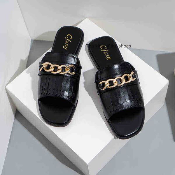 slides tassel flat bottom shoes small fragrant slippers women's sliders versatile chain wear women's sandals outside, Black
slides tassel flat bottom shoes small fragrant slippers women's sliders versatile chain wear women's sandals outside, Black