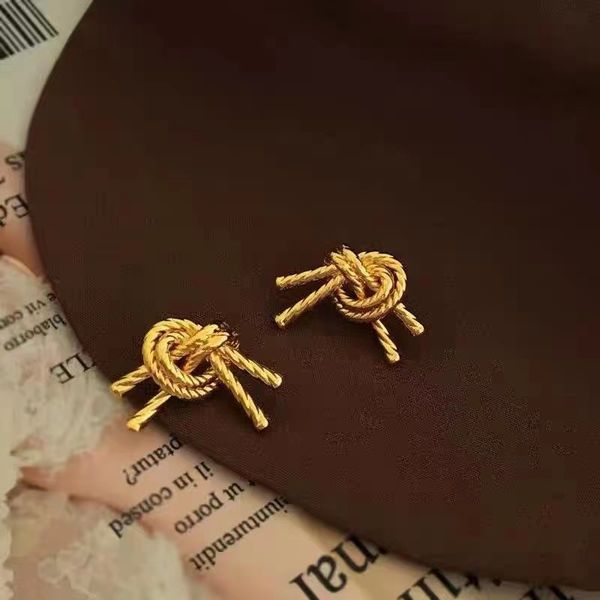 knot twist stud earrings women geometric statement earrings punk party vintage christmas day gifts, Golden;silver
knot twist stud earrings women geometric statement earrings punk party vintage christmas day gifts, Golden;silver