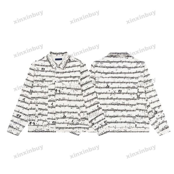 xinxinbuy men designer coats jacket paris musical notatin jacquard fabric sets long sleeve women black khaki white s-2xl, Black;brown
xinxinbuy men designer coats jacket paris musical notatin jacquard fabric sets long sleeve women black khaki white s-2xl, Black;brown