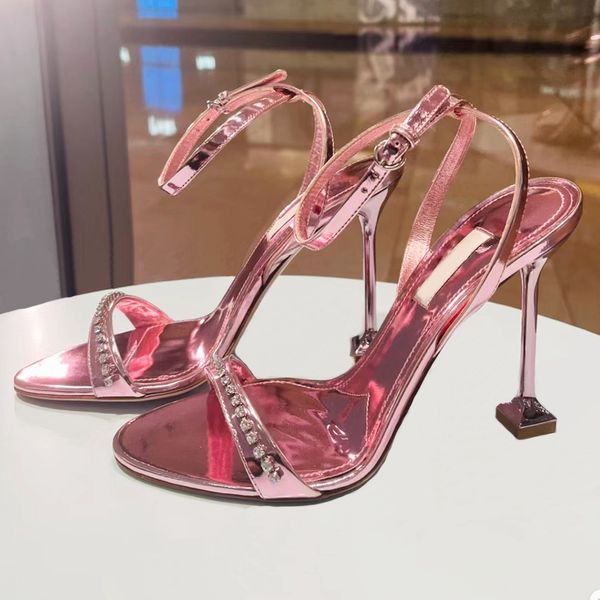 designer high heels paris metallic paint leather rhinestone sandals women dress shoes .5cm open toe evening shoes crystal, Black
designer high heels paris metallic paint leather rhinestone sandals women dress shoes .5cm open toe evening shoes crystal, Black