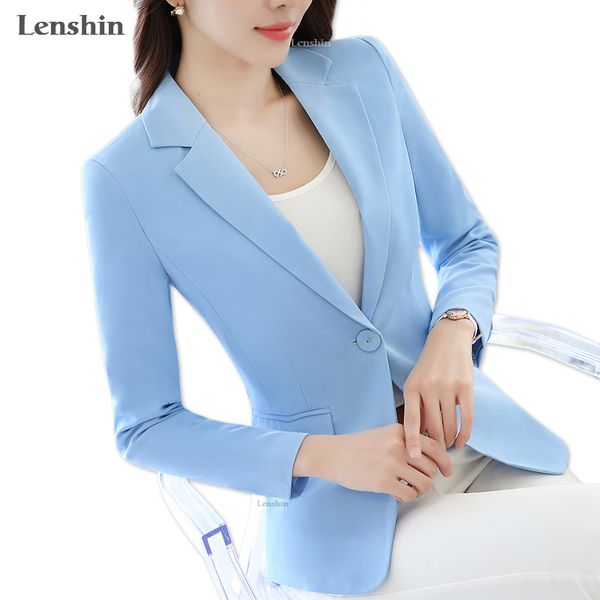 women's suits blazers lenshin candy color professional business jacket for women work wear office lady elegant female blazer coat 23032, White;black
women's suits blazers lenshin candy color professional business jacket for women work wear office lady elegant female blazer coat 23032, White;black
