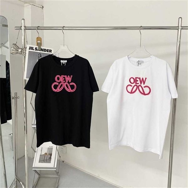 80% off factory outlet online loe neon fluorescent pink embroidered t-shirt female spring summer tide loose pullover round neck couple short, White
80% off factory outlet online loe neon fluorescent pink embroidered t-shirt female spring summer tide loose pullover round neck couple short, White