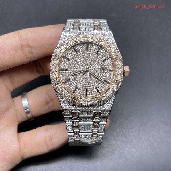 full ice handmade diamondsmen's wristwatch 2 stone diamond stainless steel watches popular automatic movement watch, Slivery;brown
full ice handmade diamondsmen's wristwatch 2 stone diamond stainless steel watches popular automatic movement watch, Slivery;brown