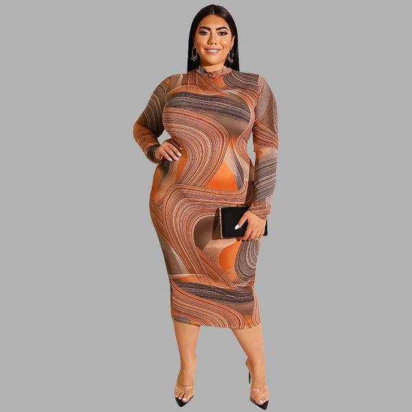 plus size dresses autumn womens long sleeve tight fitting bag hip zipper v-neck special pattern printed dre mid-length 230307, Black
plus size dresses autumn womens long sleeve tight fitting bag hip zipper v-neck special pattern printed dre mid-length 230307, Black