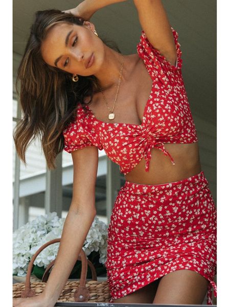 two piece dress summer women two piece sets boho floral skirts sets ladies short sleeve v neck crop blouse and mini skirt harajuku 230320, White
two piece dress summer women two piece sets boho floral skirts sets ladies short sleeve v neck crop blouse and mini skirt harajuku 230320, White
