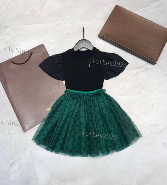 luxury designer clothing sets fashion girls cute gauze skirt cotton two piece suit cci brand logo children puff sleeve dress shirts tshirt s, White
luxury designer clothing sets fashion girls cute gauze skirt cotton two piece suit cci brand logo children puff sleeve dress shirts tshirt s, White